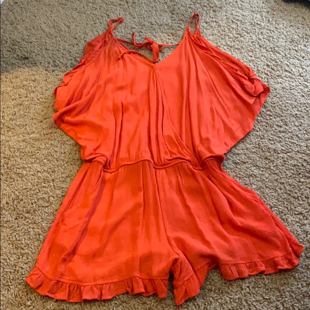I.N. San Francisco orange romper